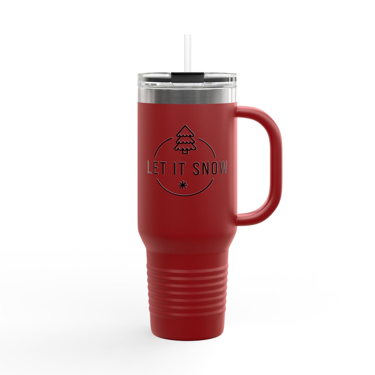 Let It Snow Insulated Travel Mug | 40oz | Holiday Coffee Cup | Winter Travel Tumbler | Perfect Gift for Christmas & New Year