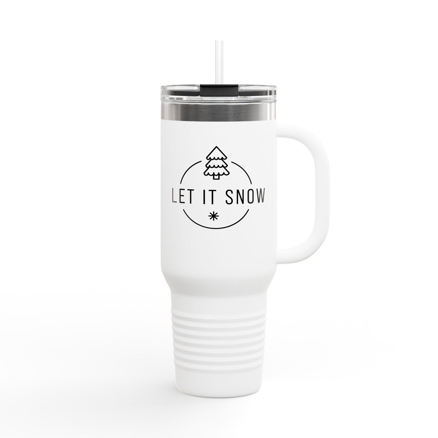 Let It Snow Insulated Travel Mug | 40oz | Holiday Coffee Cup | Winter Travel Tumbler | Perfect Gift for Christmas & New Year